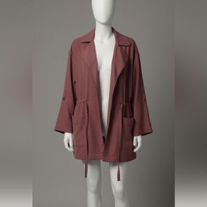 Elegant Mauve Trench Coat